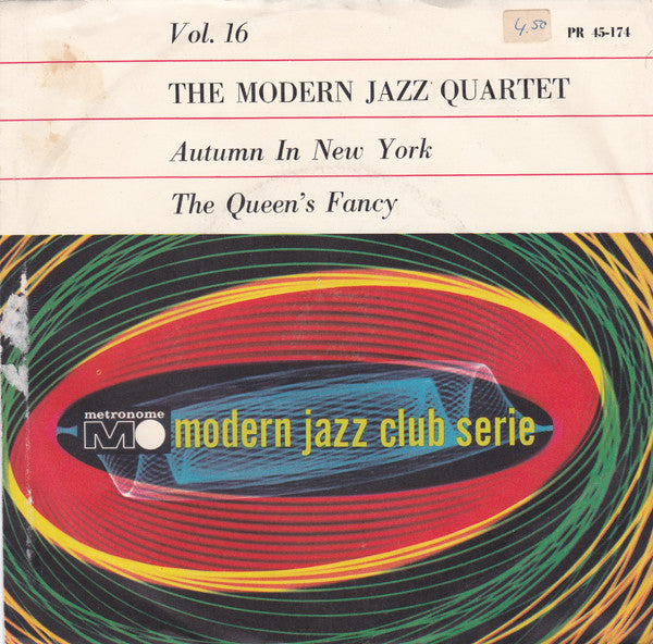 The Modern Jazz Quartet : Autumn In New York / The Queen's Fancy (7", Single)