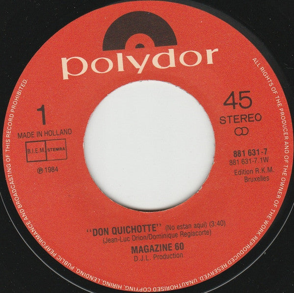 Magazine 60 : Don Quichotte (7", Single)