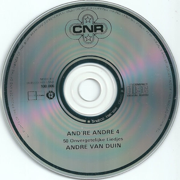 André van Duin : And're André 4 - 50 Onvergetelijke Liedjes (CD, Album, RP)