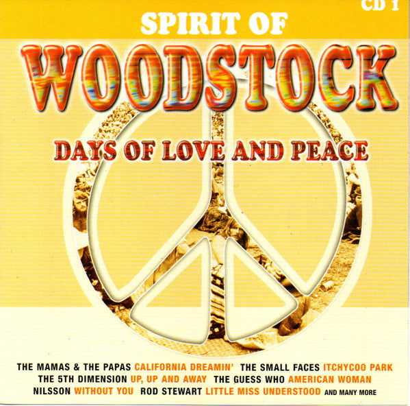 Various : Spirit Of Woodstock (Days Of Love And Peace) (3xCD, Comp)