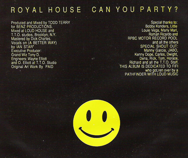 Royal House : Can You Party - The Royal House Album (CD, Album)
