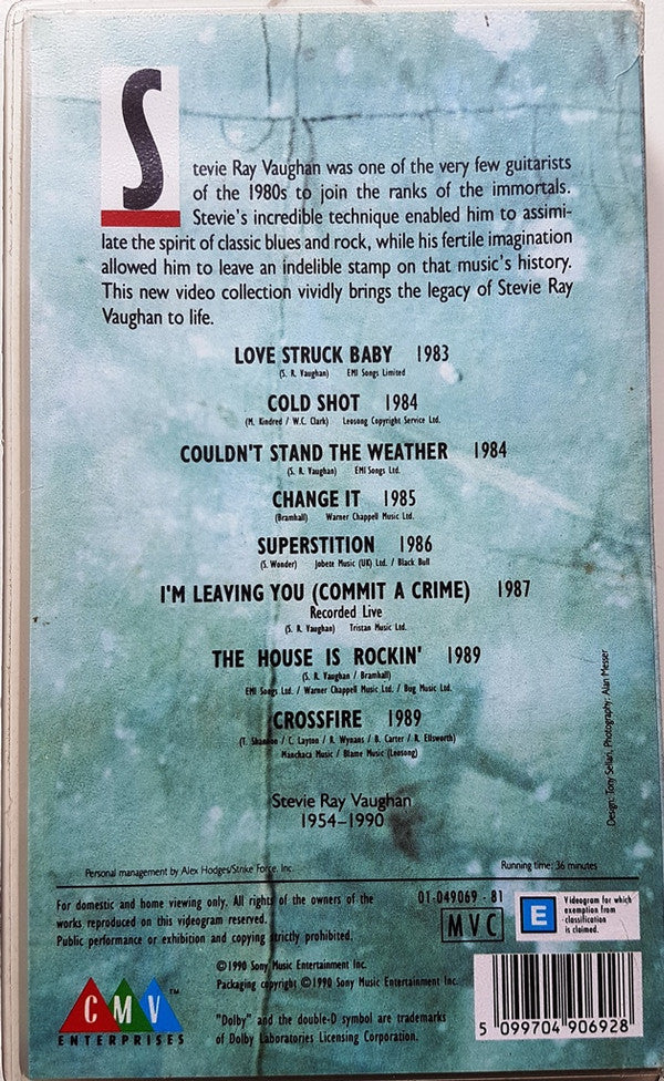 Stevie Ray Vaughan & Double Trouble : Pride And Joy (VHS, Album)