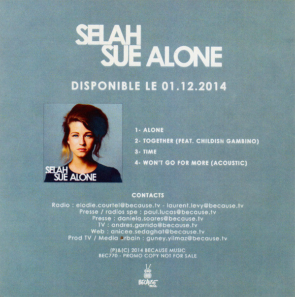 Selah Sue : Alone (CDr, EP, Promo)