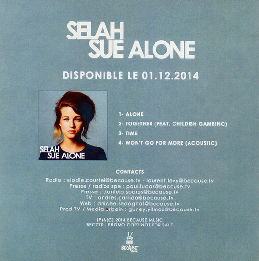Selah Sue : Alone (CDr, EP, Promo)