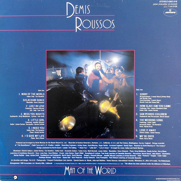 Demis Roussos : Man Of The World  (LP, Album)