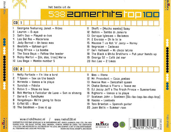 Various : Het Beste Uit De 538 Zomerhits Top 100 (2xCD, Comp)