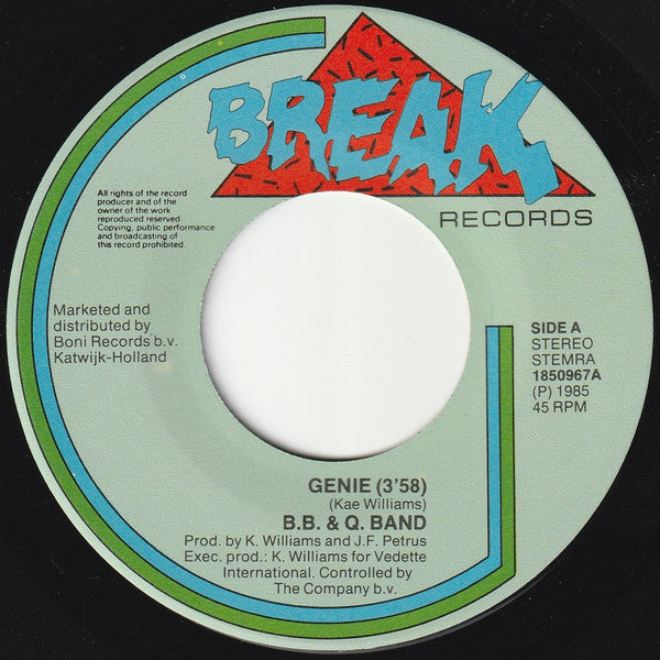 The Brooklyn, Bronx & Queens Band : Genie (7", Single)