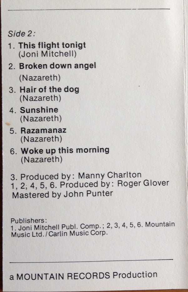 Nazareth (2) : Greatest Hits (Cass, Comp)