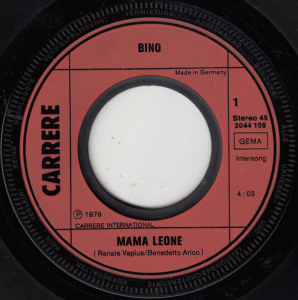 Bino : Mama Leone (7", Single)
