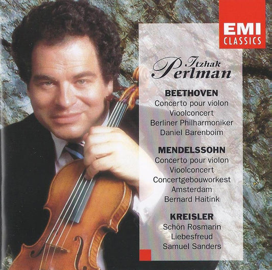 Itzhak Perlman - Ludwig van Beethoven / Felix Mendelssohn-Bartholdy / Fritz Kreisler : Concerto Pour Vioolconcert / Schön Rosmarin / Liebesfreud (CD, Comp)