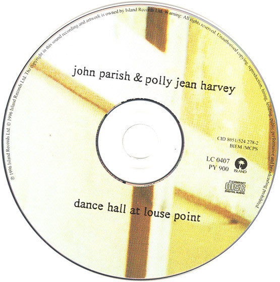 John Parish & PJ Harvey : Dance Hall At Louse Point (CD, Album, RP)