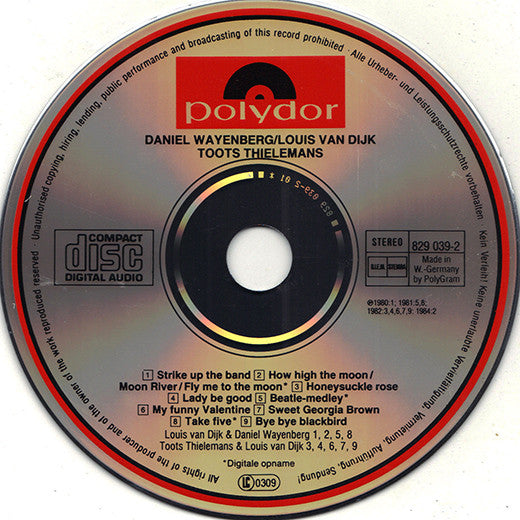 Daniel Wayenberg / Louis van Dijk / Toots Thielemans : Daniel Wayenberg / Louis van Dijk / Toots Thielemans (CD, Album)