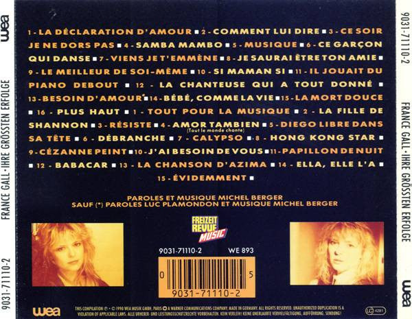 France Gall : Les Années Musique - Ihre Größten Erfolge (2xCD, Comp)