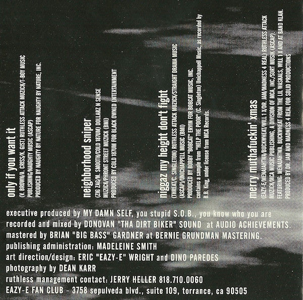 Eazy-E : 5150 Home 4 Tha Sick (CD, EP)