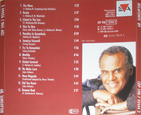 Harry Belafonte : Belafonte '89 (CD, Album)