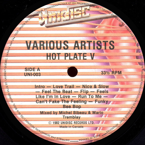 Various : Hot Plate V (12", Mixed)