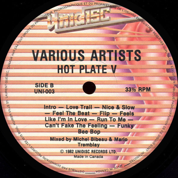 Various : Hot Plate V (12", Mixed)