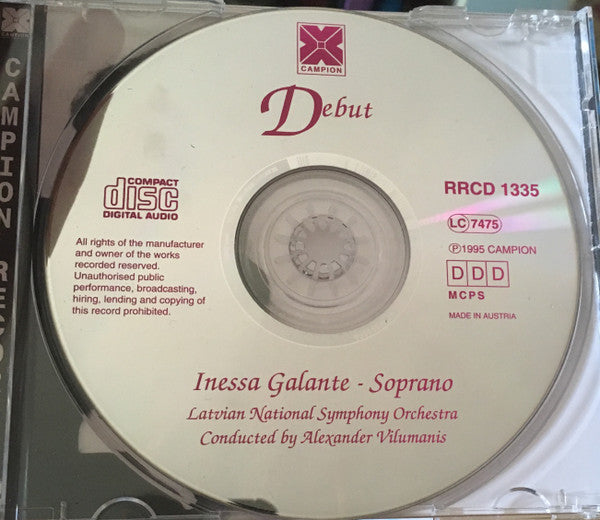 Inese Galante : Debut (CD, Album)