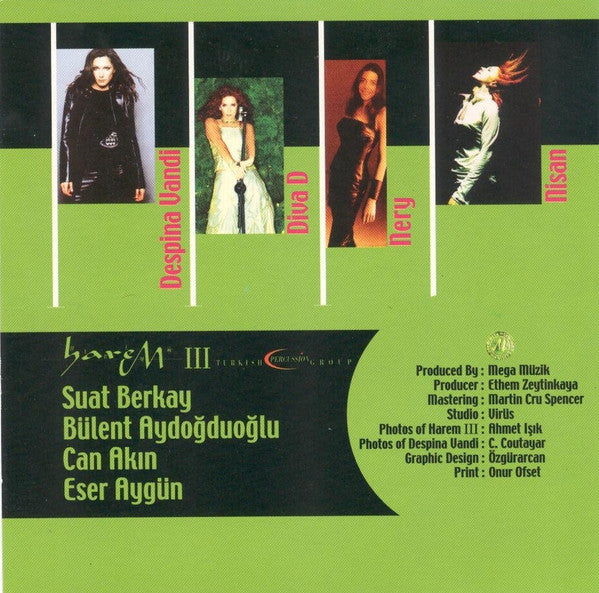 Harem (4) Featuring Despina Vandi, Diva D, Nery (3), Nisan : Harem III (CD, Album)