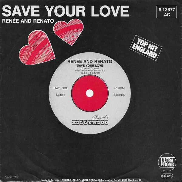 Renée & Renato : Save Your Love (7", Single)
