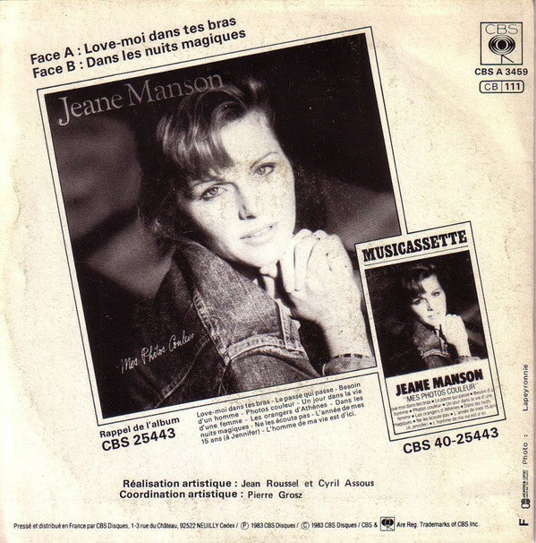 Jeane Manson : Love Moi Dans Tes Bras (7", Single)