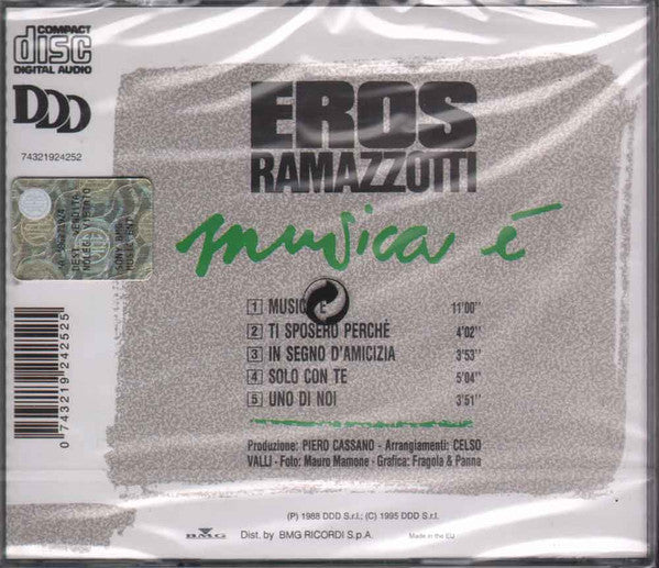 Eros Ramazzotti : Musica È (CD, Album, RE)