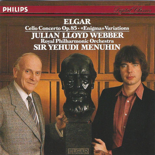 Sir Edward Elgar, Julian Lloyd Webber, Royal Philharmonic Orchestra, Yehudi Menuhin : Cello Concerto Op. 85 • "Enigma" Variations (CD, Album)