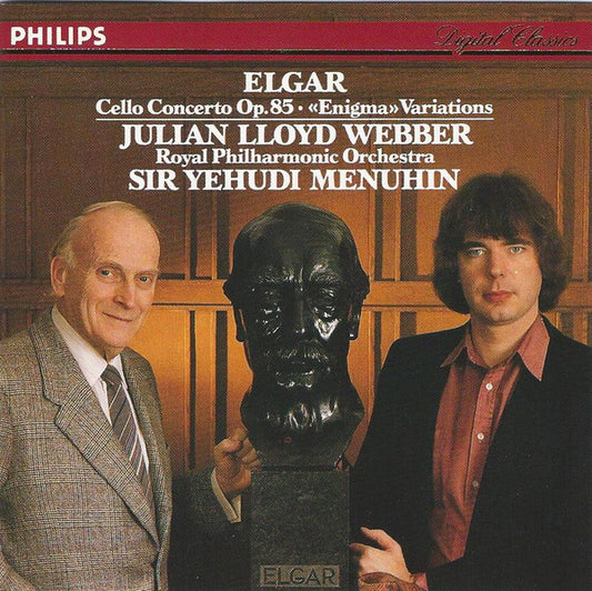 Sir Edward Elgar, Julian Lloyd Webber, Royal Philharmonic Orchestra, Yehudi Menuhin : Cello Concerto Op. 85 • "Enigma" Variations (CD, Album)
