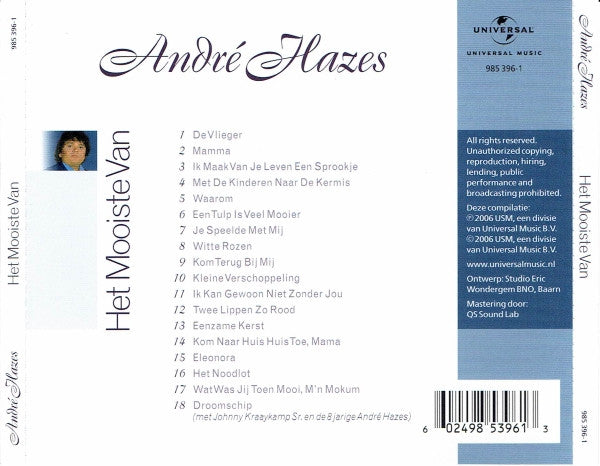 André Hazes : Het Mooiste Van (CD, Comp)
