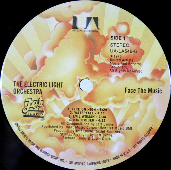 Electric Light Orchestra : Face The Music (LP, Album, RE)