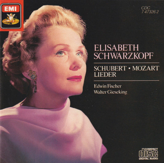 Elisabeth Schwarzkopf, Franz Schubert, Wolfgang Amadeus Mozart, Edwin Fischer, Walter Gieseking : Schubert Mozart Lieder (CD, Comp)