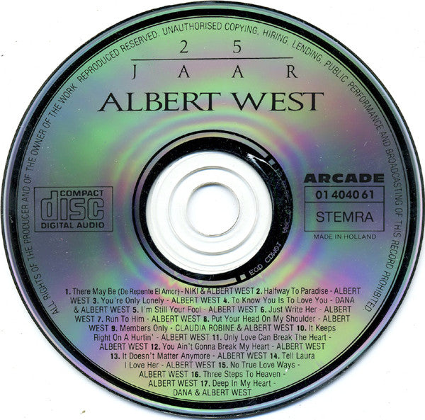 Albert West : 25 Jaar (CD, Album)
