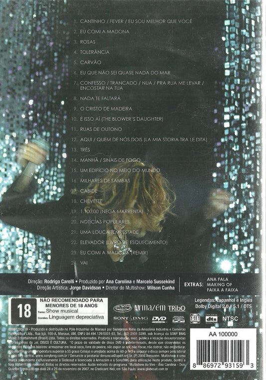 Ana Carolina : Multishow Ao Vivo: Dois Quartos (DVD-V, NTSC)