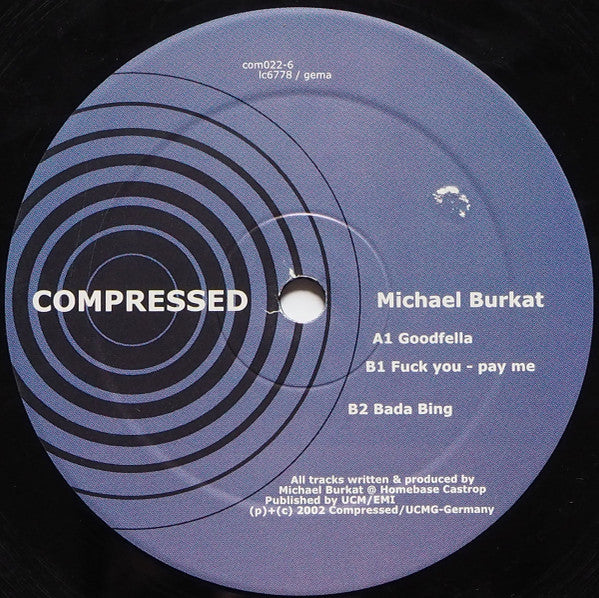 Michael Burkat : Goodfella (12")
