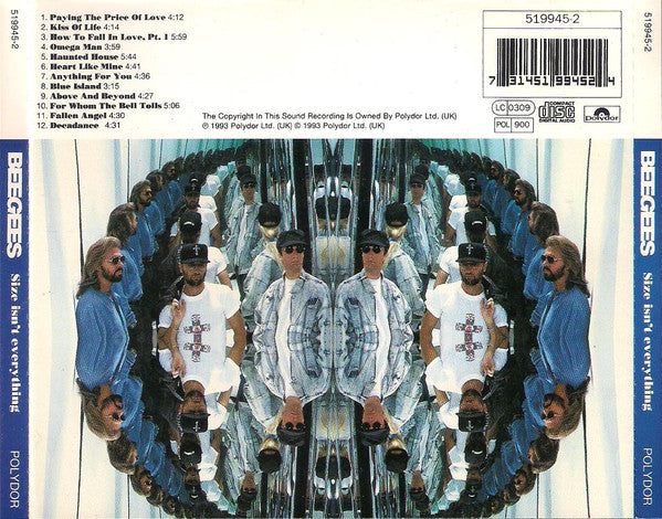 Bee Gees : Size Isn't Everything (CD, Album)