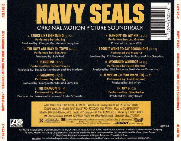 Various : Navy Seals - Original Motion Picture Soundtrack (CD)