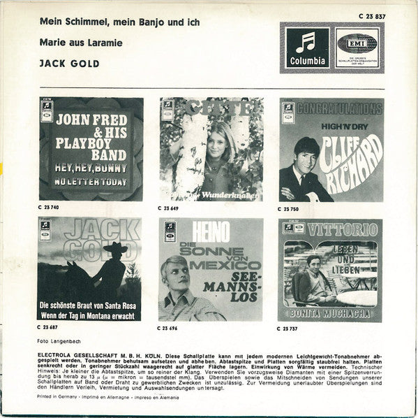 Jack Gold (3) : Mein Schimmel, Mein Banjo Und Ich / Marie Aus Laramie (7", Single)