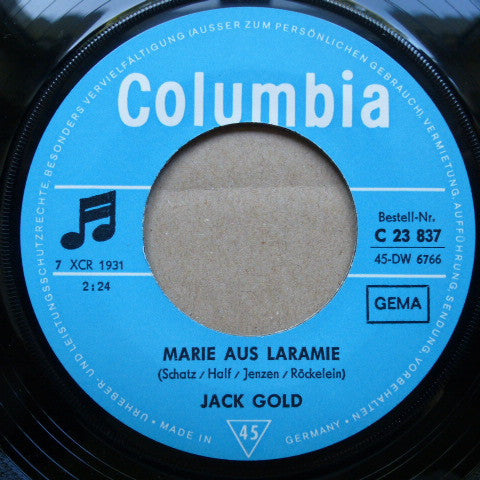 Jack Gold (3) : Mein Schimmel, Mein Banjo Und Ich / Marie Aus Laramie (7", Single)