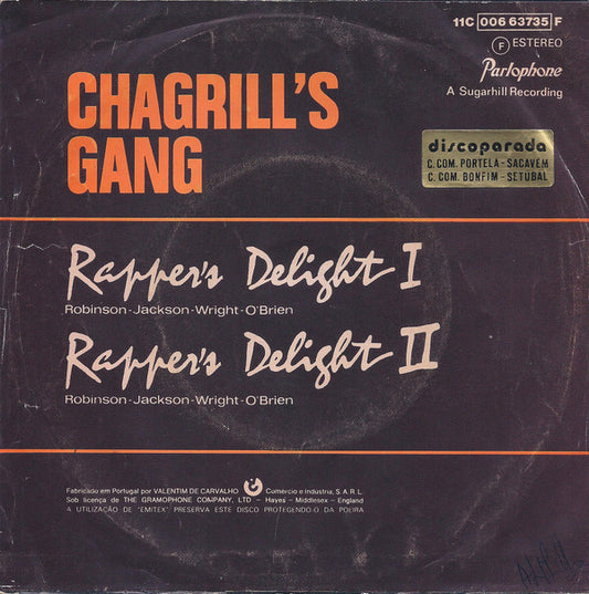 Chagrill's Gang : Rapper's Delight (7", Single)