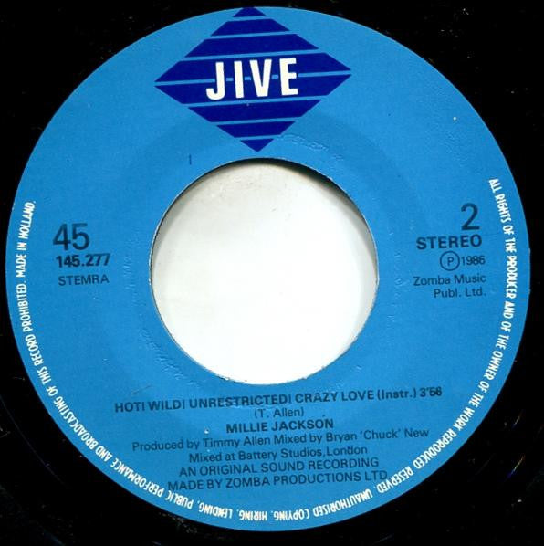 Millie Jackson : Hot! Wild! Unrestricted! Crazy Love (7", Single)