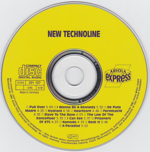Various : New Technoline (CD, Comp)