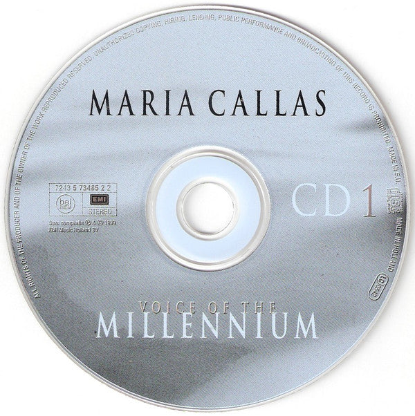 Maria Callas : Voice Of The Millennium (3xCD, Comp)