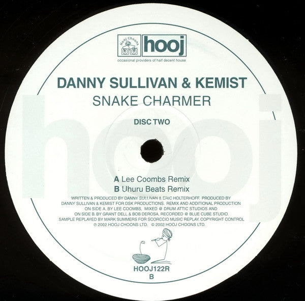 Danny Sullivan And Kemist : Snake Charmer  (12", 2/2)