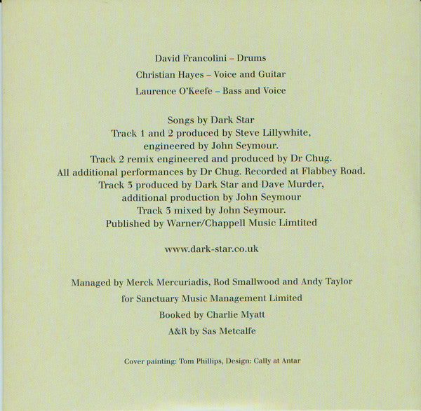 Dark Star (3) : About 3am (CD, Single, CD2)