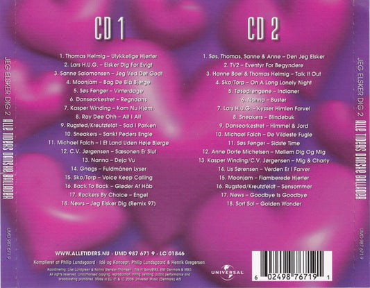 Various : Jeg Elsker Dig 2 - Alle Tiders Danske Ballader (2xCD, Comp)