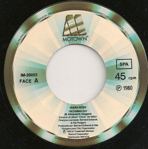 Diana Ross : I'm Coming Out (7", Single)