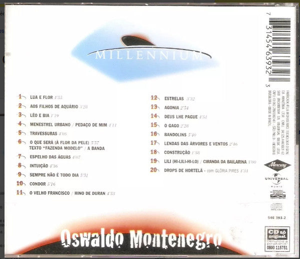 Oswaldo Montenegro : Millennium - 20 Músicas Do Século XX  (CD, Comp)