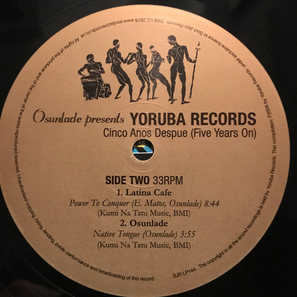Osunlade : Yoruba Records Cinco Anos Despue (Five Years On) (2x12", Comp)