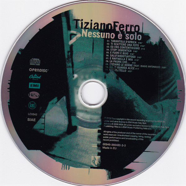 Tiziano Ferro : Nessuno È Solo (CD, Album)
