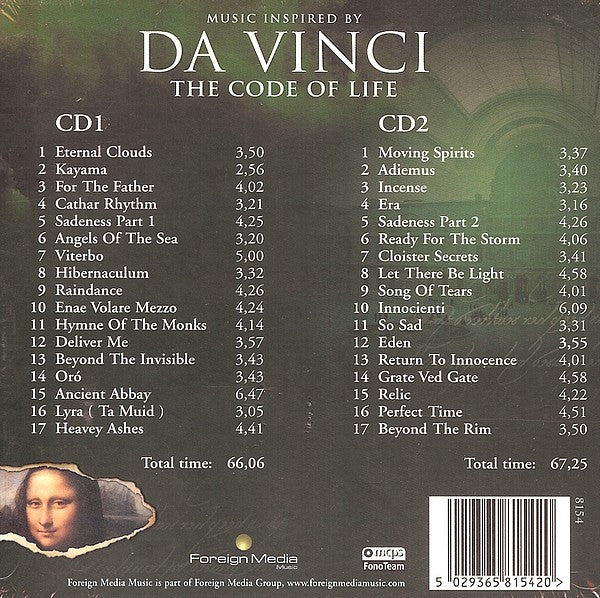 Various : Da Vinci The Code Of Life (2xCD, Comp)